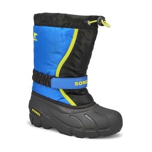SOREL Flurry Snow Boots NWT Blue Black Winter Size 6